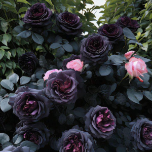 Роза Черная купить по цене от 450р. в интернет-магазине «Посадика» с доставкой почтой в в Катав-Ивановске и по всей России – [изображение №1].