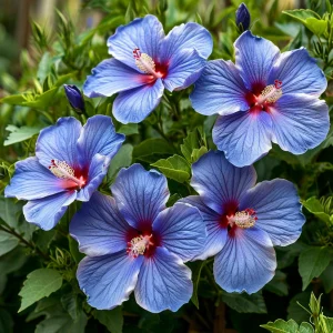 Гибискус садовый Блуминг Квин купить по цене от 259р. в интернет-магазине «Посадика» с доставкой почтой в в Катав-Ивановске и по всей России – [изображение №1].