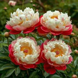 Пион Коралловый Каскад купить по цене от 490р. в интернет-магазине «Посадика» с доставкой почтой в в Катав-Ивановске и по всей России – [изображение №1].