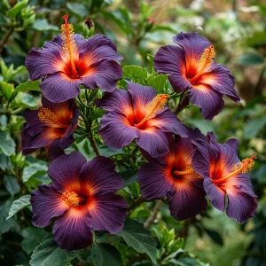 Гибискус Вивида Флэр купить по цене от 279р. в интернет-магазине «Посадика» с доставкой почтой в в Катав-Ивановске и по всей России – [изображение №1].