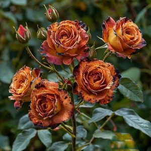 Роза плетистая Оранжевый Бриллиант купить по цене от 450р. в интернет-магазине «Посадика» с доставкой почтой в в Катав-Ивановске и по всей России – [изображение №1].